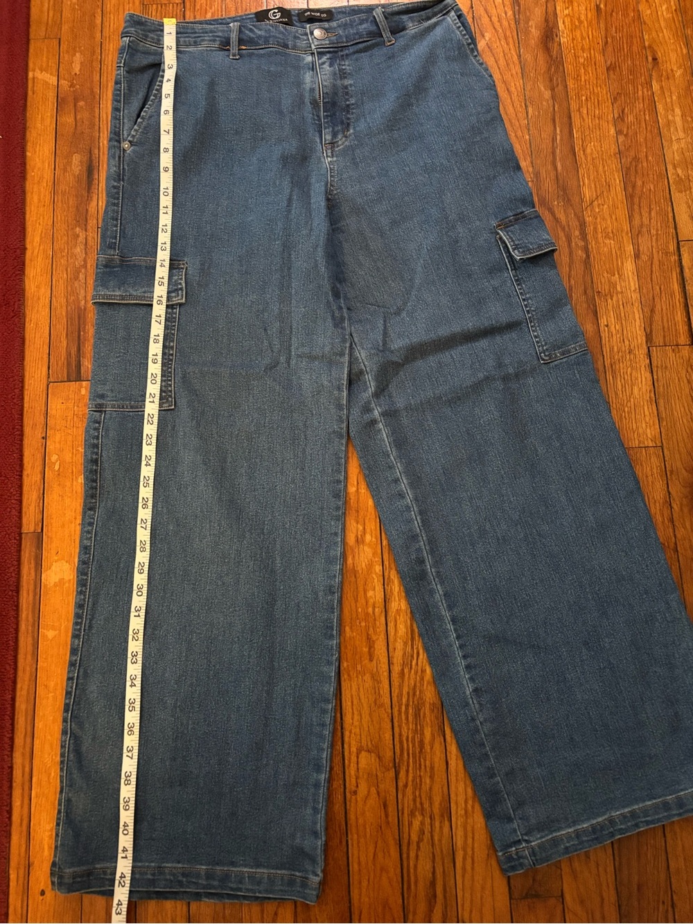 G by Giuliana Light Blue Wide Leg Denim Jeans